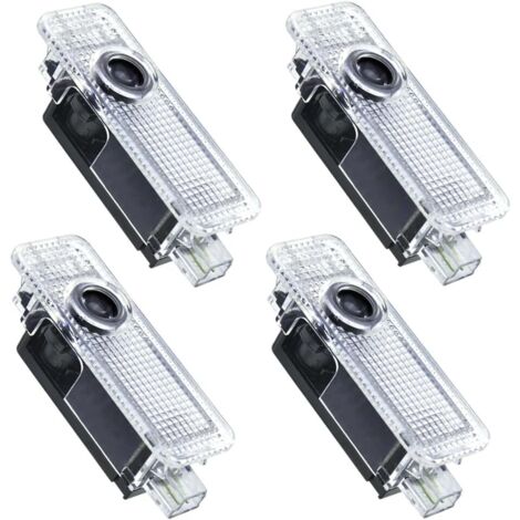 4-teiliger Autotür-Lichtprojektor für A1/A3/A4/A5/A6/A7/A8/Q3/Q5/Q7/RS4/RS5/RS6/S3/S4/S5/S6/S7/S8 Logo-Türlicht, Autotürlicht, LED-Autotürprojektor