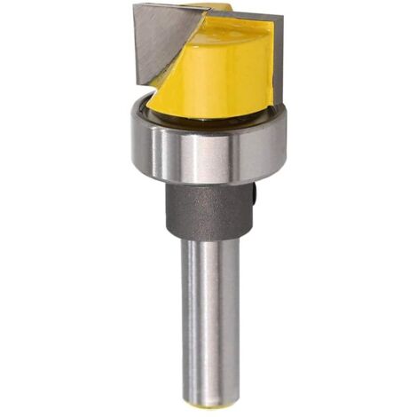 Planfräser mit 8-mm-Schaft, Kugellager-Hobelfräser, Bündigfräser, Hartmetall-Fräser für die Holzbearbeitung, Bodenreinigungsfräser
