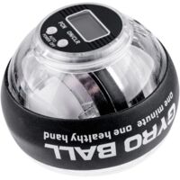 Powerball Gyroball, für Hand- und Unterarmtraining, LED-Beleuchtung, Schwarz