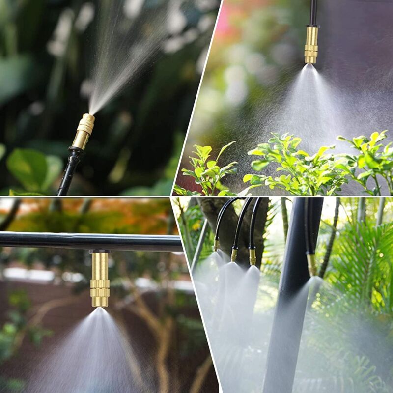 50 pezzi di ugelli nebulizzatori per irrigazione a goccia da giardino