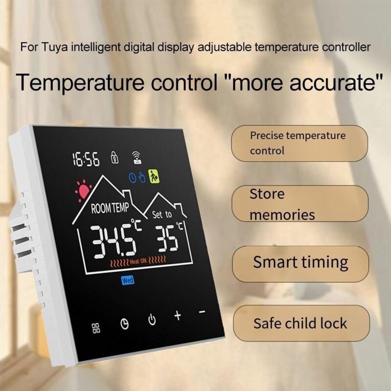 Termostato WiFi Per Caldaie A Gas E Olio – Programmatore Intelligente Con Controllo Vocale, Compatibile Con Alexa E Google, 3A
