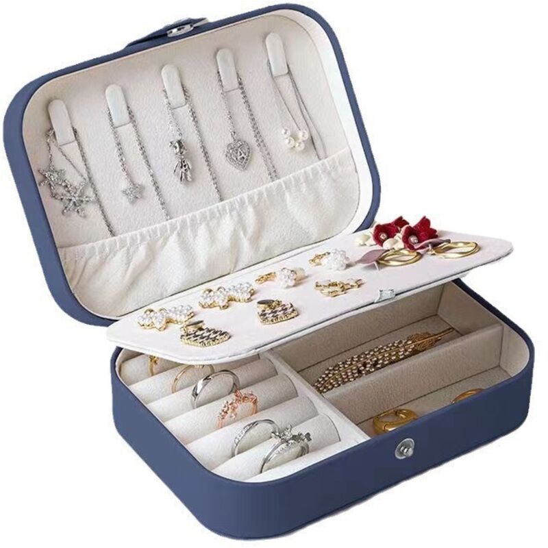 Set 4 Borsette Porta Gioielli Pieghevoli | Mini Organizer Da Viaggio Con Chiusura A Pressione | Per Anelli, Orecchini E Piccoli Accessori