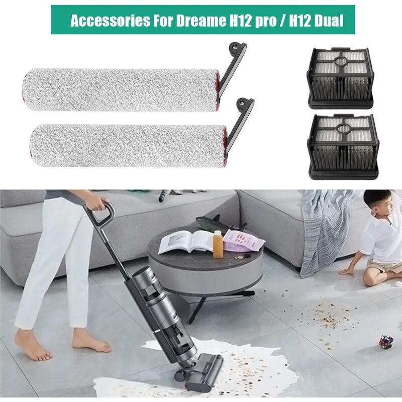 Dreame Filtro HEPA Compatibile per Aspirapolveri T30, R10, R10 Pro, R20 - Efficienza di Filtrazione Elevata, Facile Installazione, Design Durevole per una Pulizia Efficace