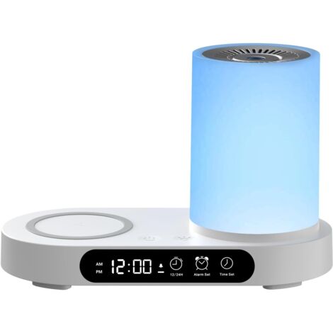 Diffusore Di Aromi Con Sveglia Luminosa E Telecomando, Umidificatore A Ultrasuoni Con Effetto Fiamma E Timer Per Camera, Ufficio E Spa