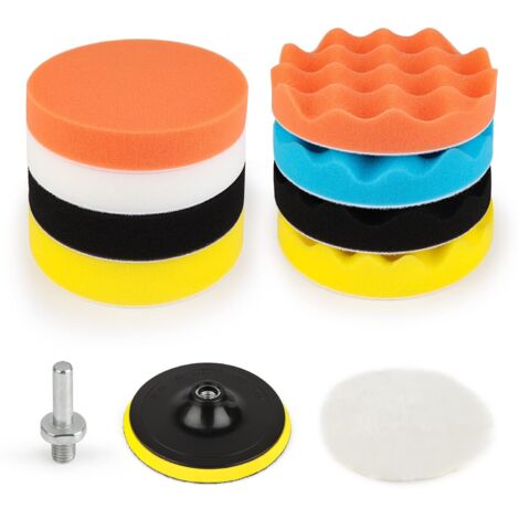 ANCLLO - Kit composto composto da 5 spugne lucidanti per auto 15,2 cm