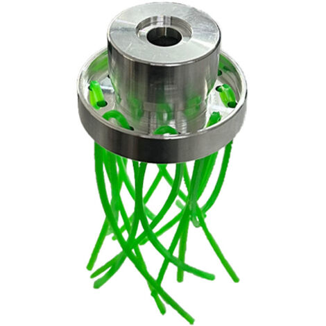 Testina In Alluminio Per Decespugliatore Con 20 Corde Da Falciatura, Sostituzione Facile, Argento