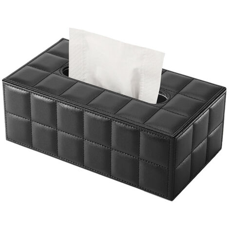 Porta Fazzoletti Rettangolare In Ecopelle – Scatola Per Fazzoletti Per Bagno, Soggiorno E Camera Da Letto – Design Minimalista Beige