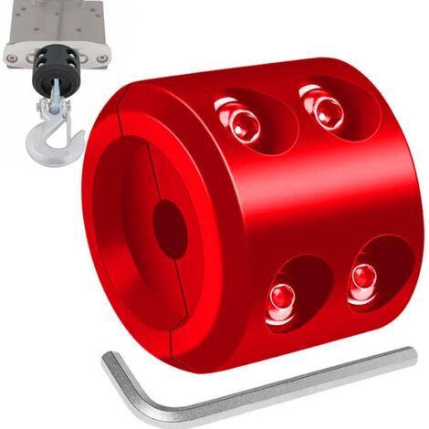 Fermo per cavo verricello ATV, fermo in gomma per gancio verricello UTV per corda sintetica - Gadget per modifica auto, forniture per verricelli, protegge gancio di traino e cavo (1/5)