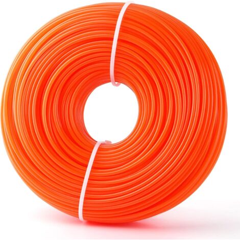 Filo per trimmer termoretraibile rotondo 2,4 mm x 100 m, bobine per trimmer termoretraibile fai da te (1/5)