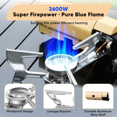 Fornello A Gas Portatile 3500WATT Fornellino Da Campeggio Bruciatore Portatile Con Accensione Piezoelettrica 89329909