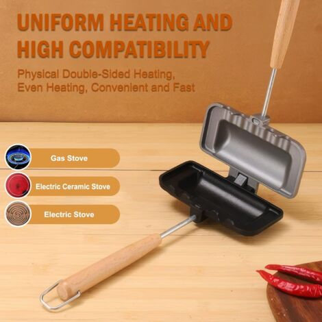 Tostapane Da Campeggio Pieghevole In Acciaio Inox 304 - Griglia Per Toast Su Fornello A Gas - Perfetto Per Picnic, Viaggi E Outdoor