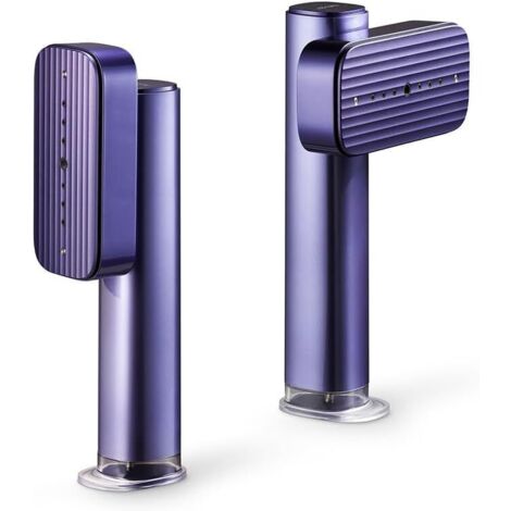 Steamer Stand pieghevole telescopico per vestiti a vapore supporto regolabile in altezza per vestiti clip su pesi per tende (nero, taglia unica