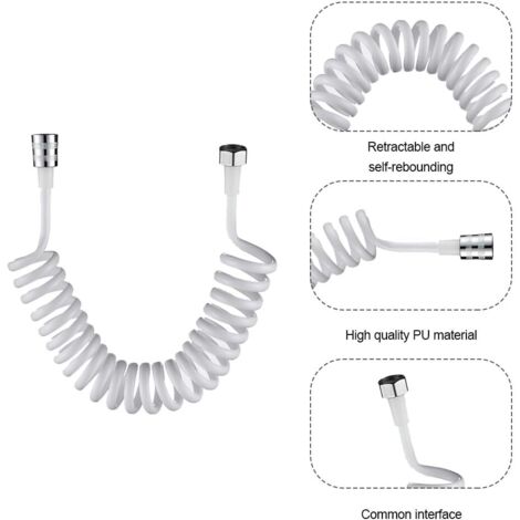 Trade Shop - Tubo Flessibile Per Doccia Vasca Cabina 150cm Laccio In Pvc Rivestimento Cromato - Foto 9
