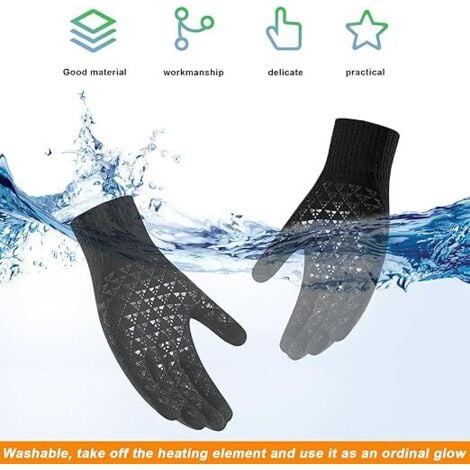 GUANTI RISCALDATI USB, Unisex Guanti Touchscreen Elettrico Ricaricabile Sottile EUR 28,99 - IT - Foto 11
