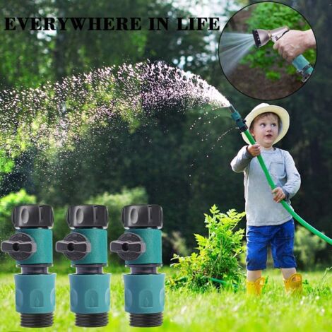4 Pezzi Raccordo Attacco Rapido 3/4 Connettore del Tubo Giardino Ottone Connettore del