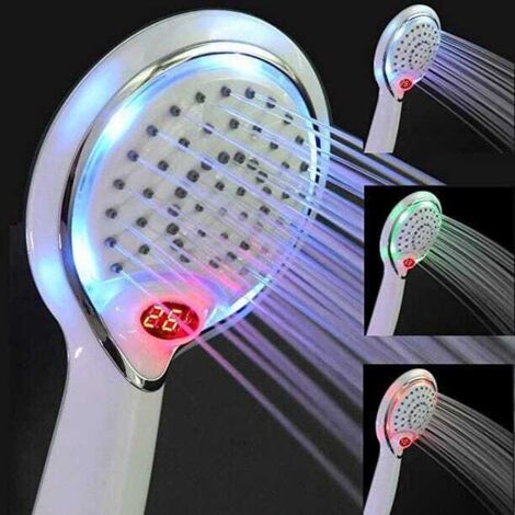 Soffione doccia a LED, soffione doccia a LED, soffione doccia a LED con controllo della temperatura, soffione doccia con controllo della temperatura (1/5)