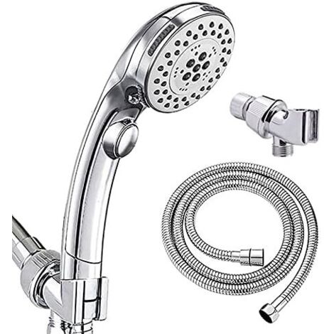 Set doccia portatile, soffione doccia a 5 funzioni, soffione doccia portatile ad alta portata con tubo flessibile e interruttore on/off (1/5)