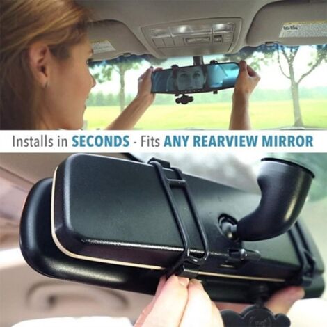 Dashcam grandangolare da 170° per auto e camper. Telecamera anteriore e posteriore impermeabile Dash Cam DVR Full HD 1080P Specchietto retrovisore connesso con radar di retromarcia Assistenza al parch (1/4)