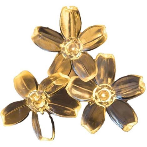 Luce solare dell'azalea, fiore artificiale sospeso impermeabile con 35 LED colorati | Leroy Merlin