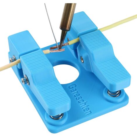 Supporto per saldatore per fili elettrici, mani di aiuto per la saldatura con regolazione della larghezza, stazione di saldatura, terza mano, per fili da 0,3-8 mm, saldatura e lavori artigianali (1/5)