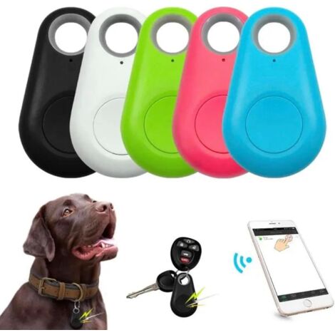 Localizzatore GPS/Portachiavi anti-smarrimento e anti-furto per valigie, bambini, animali domestici, portafogli e portachiavi. (Nero)