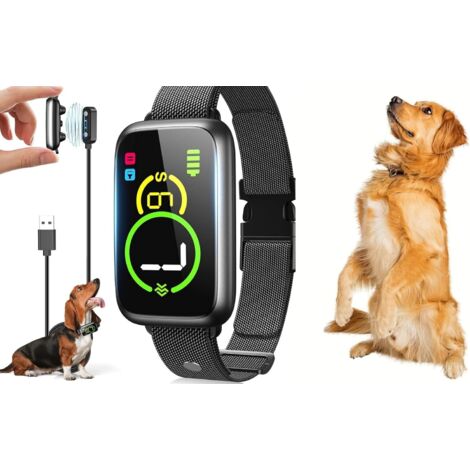 Collare antiabbaio Premium per cani, 3 modalità, suono/vibrazione/vibrazione forte, rilevamento intelligente dell'abbaio, ricaricabile, impermeabile IP67, per cani di taglia media e piccola.