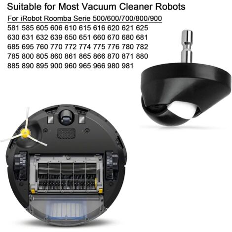 Ruote Accessori per iRobot Roomba Serie 500 600 700 800 900 529 595 650 670 760 780 880 870 980 Parti di Ricambio per Aspirapolvere Ruota Universale (1/4)