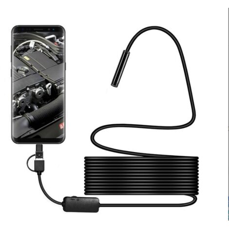Telecamera per ispezione endoscopica, telecamera per tubi di scarico impermeabile IP67, manutenzione automobilistica/idraulica/meccanica