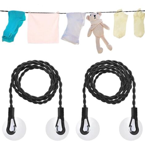 pezzi stendibiancheria retrattile, stendibiancheria portatile con gancio e ventosa, accessori da campeggio per esterni e interni, stendibiancheria regolabile per campeggio all'aperto