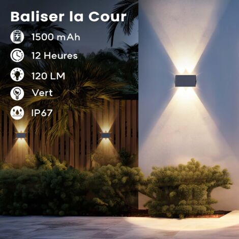 Luci Solari Da Giardino Per Esterni, Luci Da Parete A LED Per Recinzione Solare Per Parete Recinzione Ponte Giardino Gradino Sc 68339726