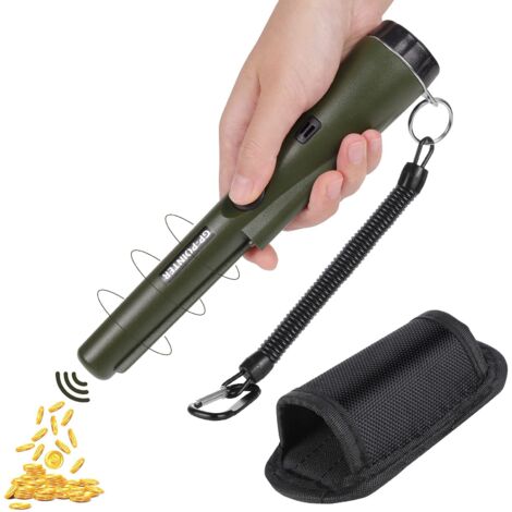 Pinpointer, metal detector impermeabile IP66, metal detector portatile con ricerca a 360° per la caccia al tesoro