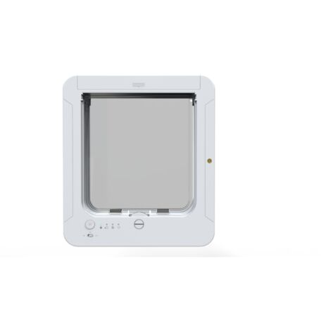 Gattaiola con microchip, fornisce un accesso selettivo al tuo gatto, impedisce l'ingresso agli estranei, facile da installare, viene fornita con 1 telecomando