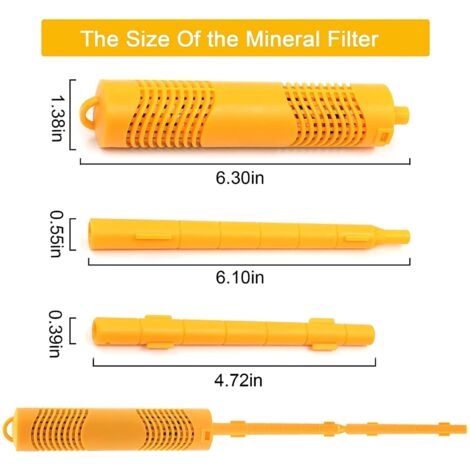 Ohulelks 3 Pack Spa Mineral Sticks, Inserti per Filtri per Vasche Idromassaggio Mineral Stick per Filtri per Spa, Piscine, Laghetti per Pesci
