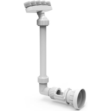 Piscina a cascata per piscine fuori terra e interrate, cascata regolabile con 5 ugelli, accessori divertenti per piscine, accessori per piscine esterne per relax e raffreddamento