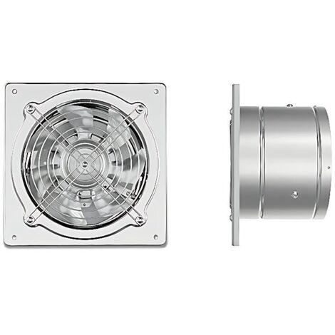 Estrattore d'aria da 190 mm a parete con valvola di non ritorno in metallo con spina UE per ufficio, soffitta, garage, cucina