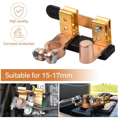 Interruttore di spegnimento della batteria da 12 V e 24 V per auto, camion, SUV, barca, camper - Interruttore principale della batteria con interruttore a lama, terminale della batteria, separatore de
