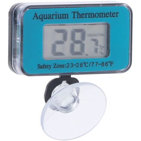Termometro digitale per frigorifero, mini termometro digitale per acquario, con sonda impermeabile, termometro digitale LCD, monitor della temperatura (nero