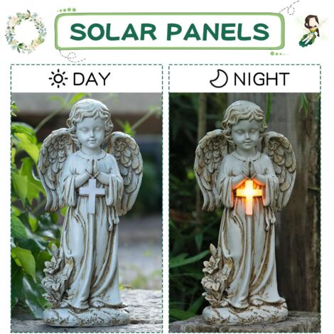 Decorazione Da Giardino Lampade Solari Per Esterni Decorazione Da Tavolo Tavolo Da Giardino Lampada Solare Da Falce Di Luna Effetto Pietra Grigio Oro Led Bianco Caldo Lxh 28 X 31 Cm 72302460