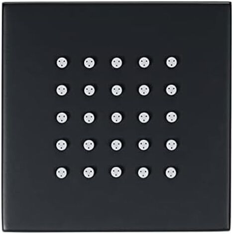 Soffione doccia con getto massaggiante laterale in ottone massiccio, soffione doccia da 4 pollici, soffione doccia a parete per bagno A (1/5)