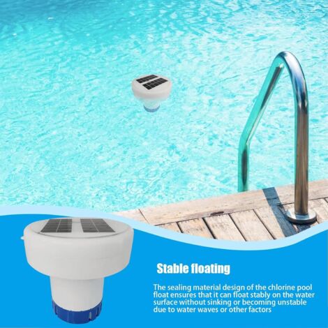 FmtwPhn Dispenser di cloro galleggiante per piscina, compresse di cloro per vasche idromassaggio con dispenser galleggiante, controllo regolabile per