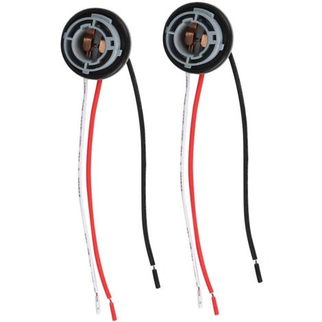 Megane 3 Portalampada posteriore, Citroen C4 Portalampada posteriore, Portalampada laterale, Terminali e cablaggio 2 pezzi 1157 Presa Adattatore base per lampadine di indicatori di direzione a LED