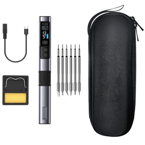 HS-02A Kit de soudure intelligent pour fer à souder 100-450 °C 100 W