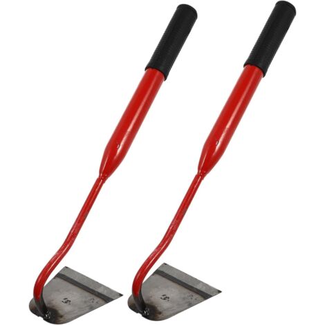 set di attrezzi da giardinaggio, zappa a mano resistente per diserbare, piantare e scavare, impugnatura ergonomica antiscivolo, attrezzo da giardinaggio multiuso per dilettanti e 2 pezzi