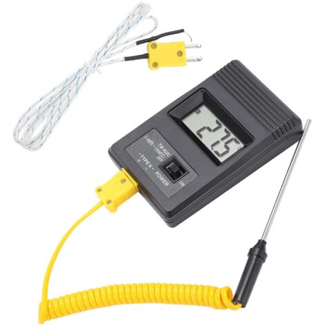 Sourcing Map 5 Termocoppie Mini Tipo K Con Connettore E Cavo PTFE 0,5m - Sensori Di Temperatura Da -50 A 260°C Per Strumenti Di Misura