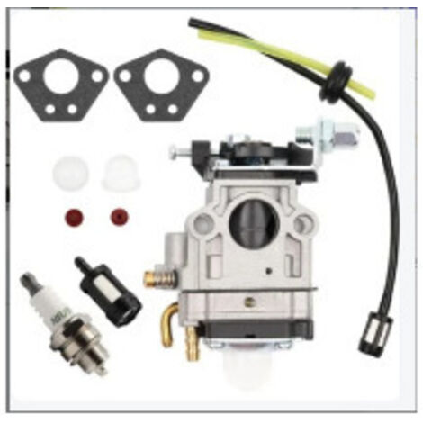 Carburatore Per Decespugliatore Da 52 Cc, 49 Cc E 43 Cc, Kit Con Guarnizione, Tubo Flessibile Candela E Filtro Del Carburante Carburatore Per Decespugliatore Tosaerba 88703907