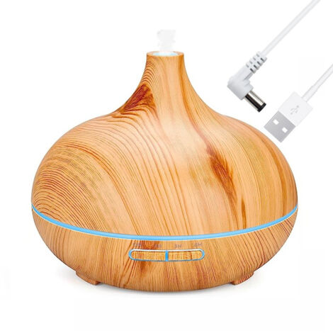 Diffusore di oli essenziali da 500 ml, umidificatore a ultrasuoni, diffusore di aromaterapia con luci LED a 7 colori, spegnimento automatico, soggiorno, yoga (1/5)