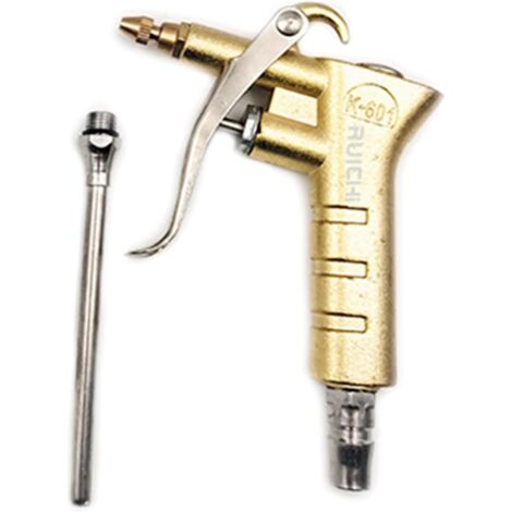 Pistola ad aria compressa con ugello regolabile per compressore d'aria, accessori per utensili ad aria compressa con tubo flessibile per ugello dell'aria (1/5)
