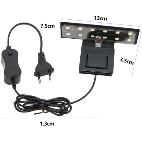Luci LED Per Acquario Sommerse: 16 Colori RGB, 37 Cm, 4W, Con Telecomando E Ventose