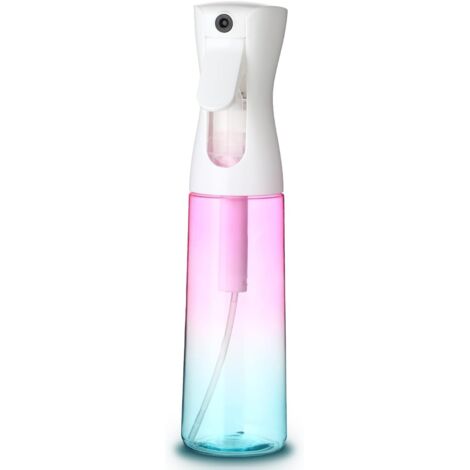 Flacone spray da 300 ml, spruzzatore per capelli, spruzzatore portatile, nebulizzazione d'acqua ultrafine, colore blu-rosa alla moda, adatto per trucco, cura della pelle, pulizia quotidiana, ecc. (1/5)