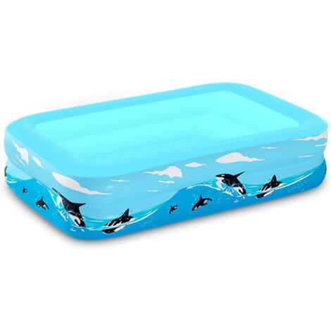 Piscina gonfiabile per bambini, piscina, piscina gonfiabile, piscina gonfiabile per bambini, piscina per neonati, vasca da bagno portatile, piscina per bambini, 120 cm x 90 cm x 36 cm (1/5)